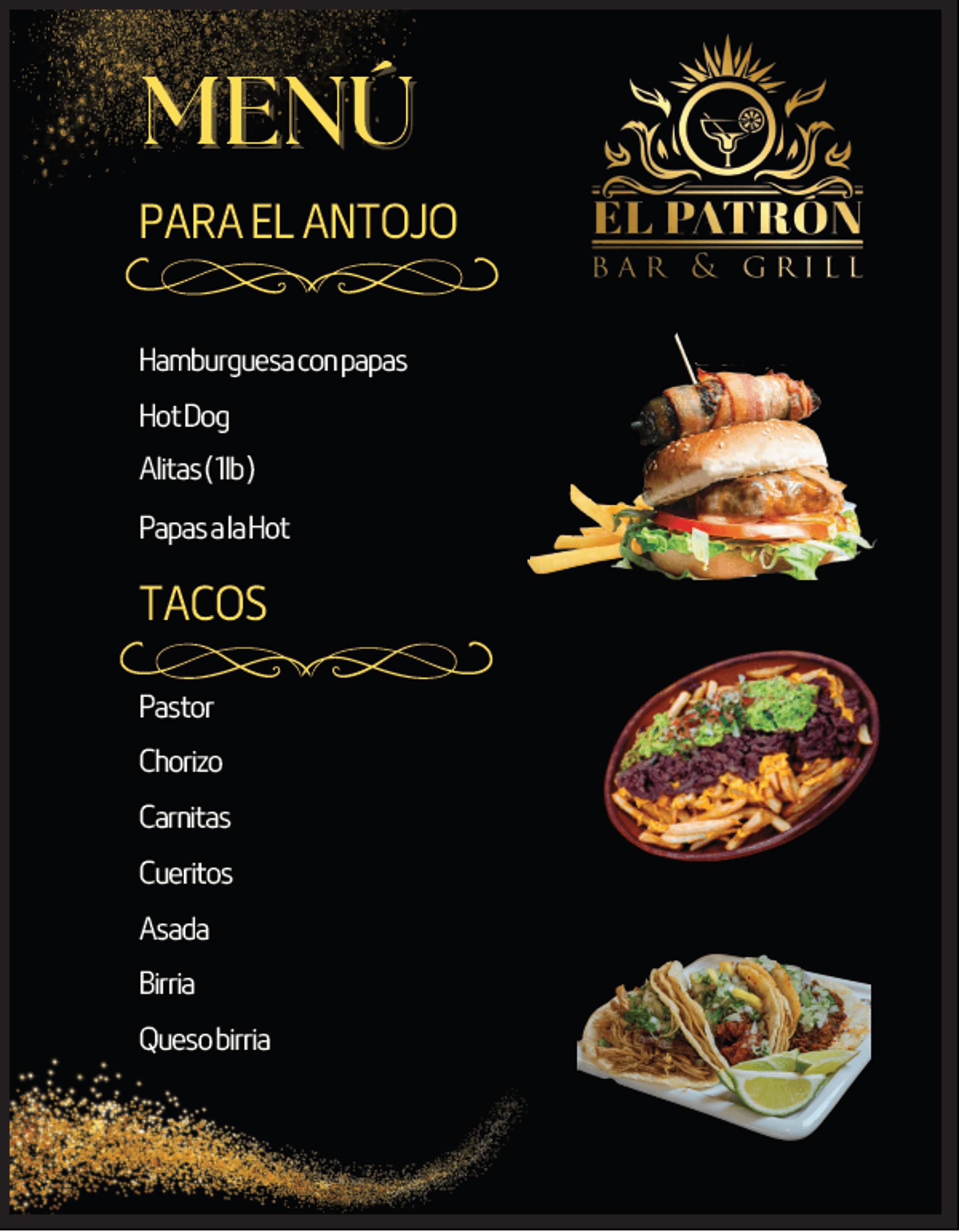 Menú Alimentos